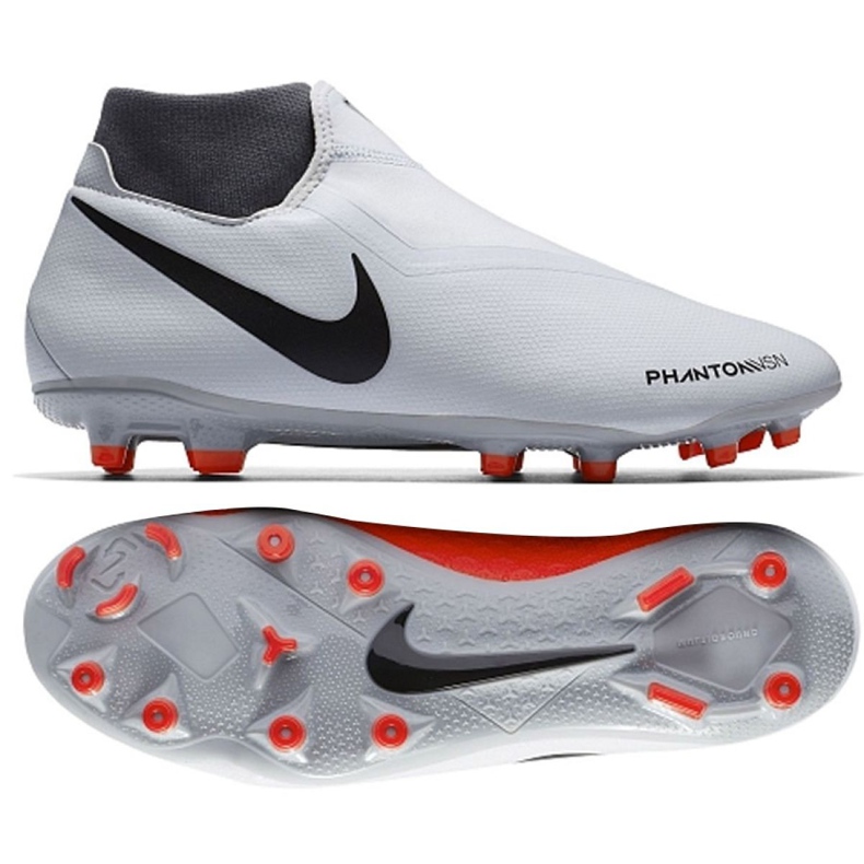 Kopačky Nike Phantom Vsn Academy Df Fg M AO3258-060 šedá vícebarevný