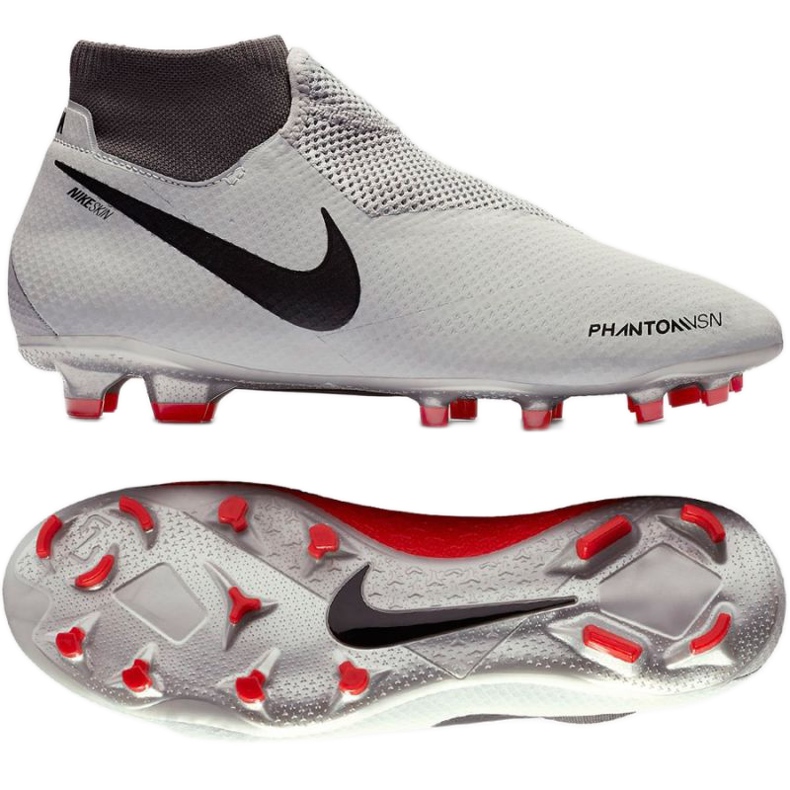 Kopačky Nike Phantom Vsn Pro Df Fg AO3266-060 bílý šedá