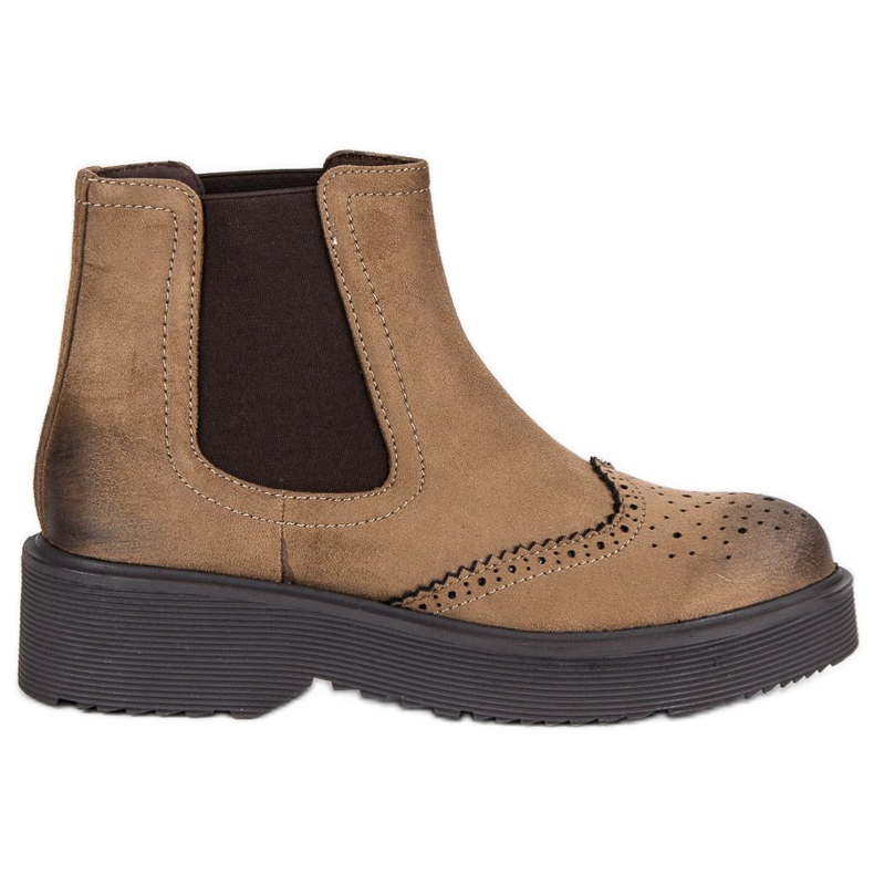 Corina Pohodlné semišové boty hnědý