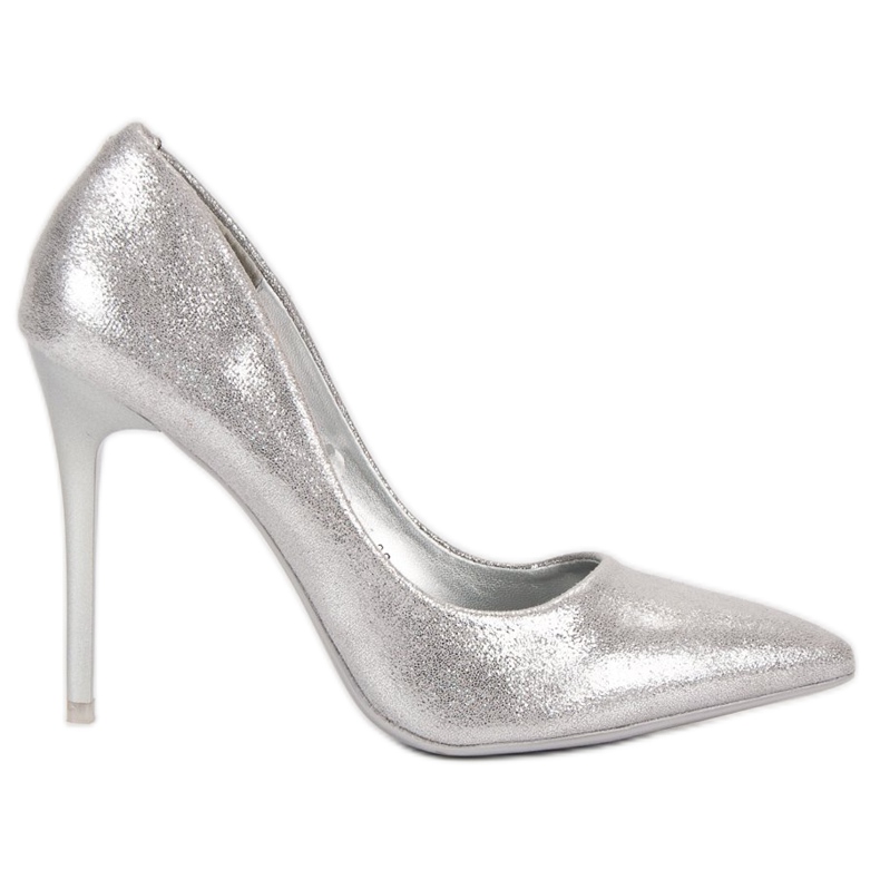 Stříbrné podpatky VINCEZA šedá