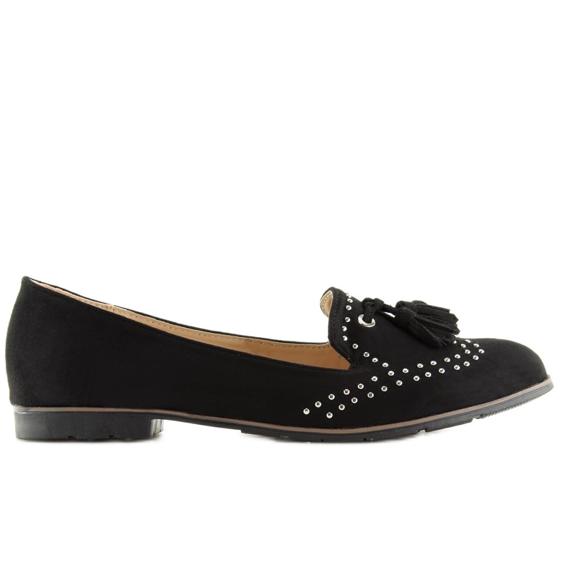 Černé dámské mokasíny 22-05 Černé černá