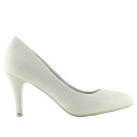 Lodičky s mandlovou špičkou šedé B-41 Gray šedá Lodičky s mandlovou špičkou šedé B-41 Gray šedá