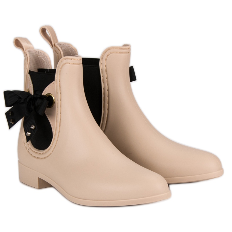 Vices Béžové holínky, svěráky béžový Vices Béžové holínky, svěráky béžový