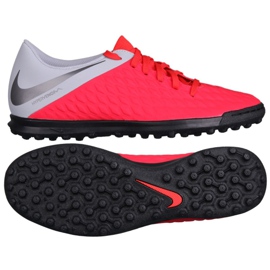 Kopačky Nike Hypervenom 3 Club Tf AJ3811-600 černý červený