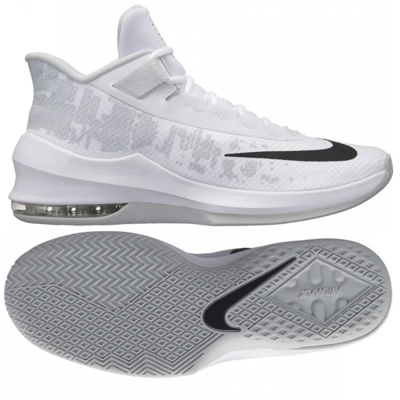 Basketbalové boty Nike Air Max Infuriate 2 Mid M AA7066-100 bílý bílý