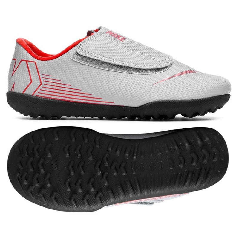 Kopačky Nike Mercurial Vapor 12 Club Ps Tf Jr AH7357-060 šedá šedá