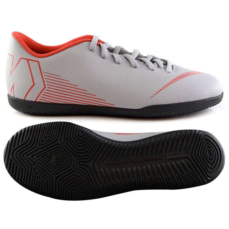 Sálová obuv Nike Mercurial Vapor 12 Club Ic M AH7385-060 šedá šedá
