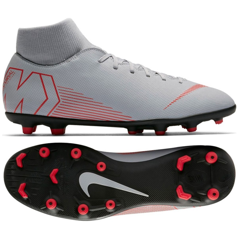 Kopačky Nike Mercurial Superfly 6 Club Mg M AH7363-060 vícebarevný šedá Kopačky Nike Mercurial Superfly 6 Club Mg M AH7363-060 vícebarevný šedá