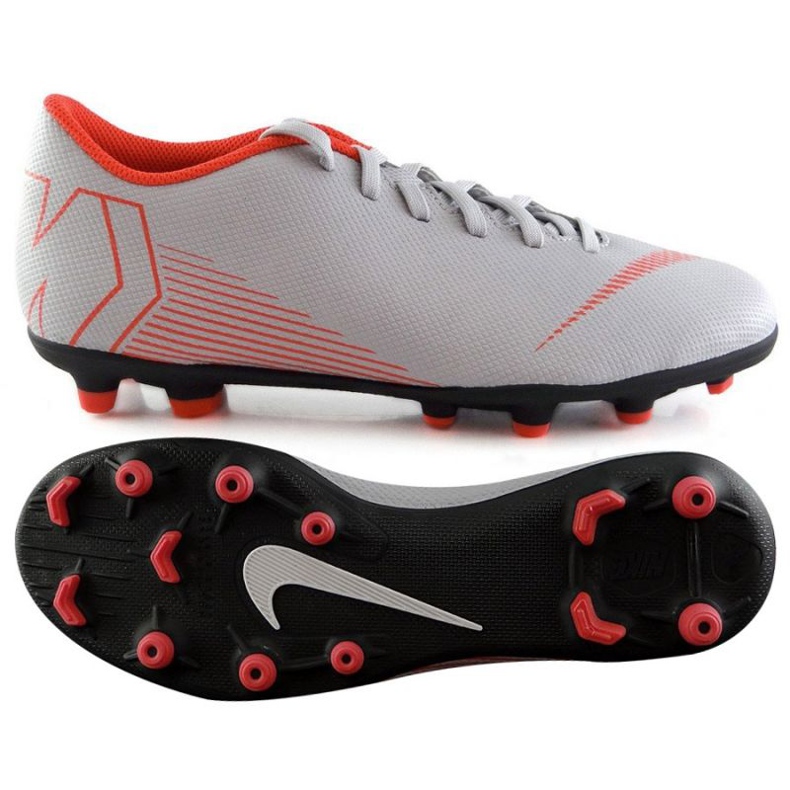 Kopačky Nike Mercurial Vapor 12 Club Gs Mg Jr AH7350-060 vícebarevný bílý