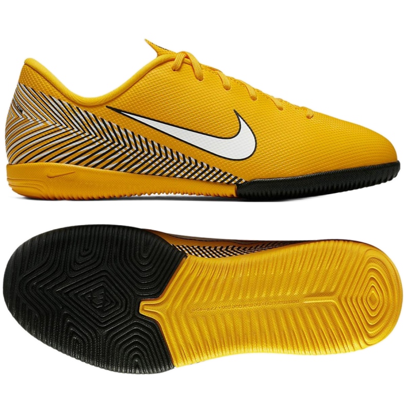 Sálová obuv Nike Mercurial Vapor 12 Academy Neymar Ic Jr AO9474-710 žlutá žlutá Sálová obuv Nike Mercurial Vapor 12 Academy Neymar Ic Jr AO9474-710 žlutá žlutá