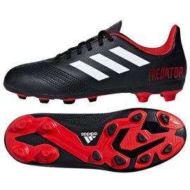 Kopačky Adidas Predator 18.4 FxG J Jr DB2323 vícebarevný černý