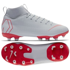 Kopačky Nike Mercurial Superfly 6 Academy Gs Mg Jr AH7337-060 šedá stříbro