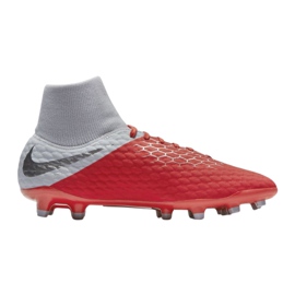 Kopačky Nike Hypervenom 3 Academy Df Fg M AQ9217-600 vícebarevný stříbro
