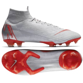 Kopačky Nike Mercurial Superfly 6 Elite Fg M AH7365-060 šedá červený