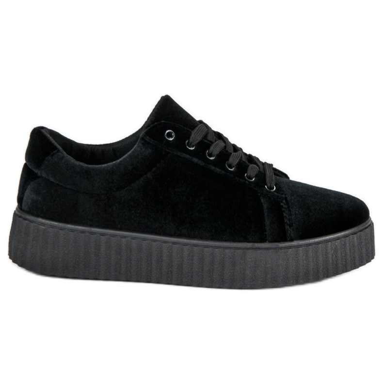 McKey Velurové tenisky Creepers černá McKey Velurové tenisky Creepers černá