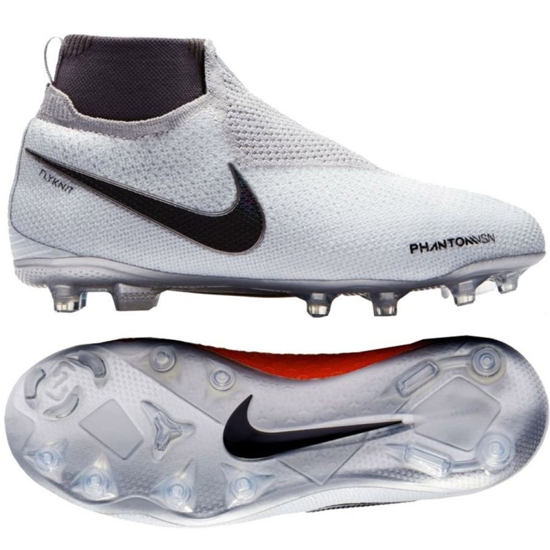 Kopačky Nike Phantom Vsn Elite Df Fg Jr AO3289-060 bílý bílý Kopačky Nike Phantom Vsn Elite Df Fg Jr AO3289-060 bílý bílý
