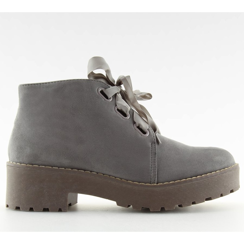Dámské boty boty šedé LL219 šedé šedá