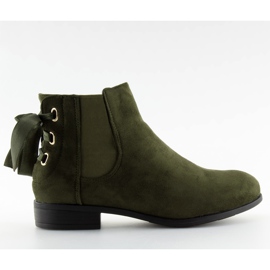Zelené Chelsea boty pro ženy 3740 Olive zelený