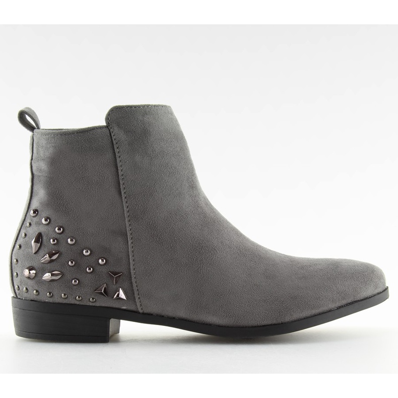 Šedé kozačky Jodhpur MB188-112 šedé šedá