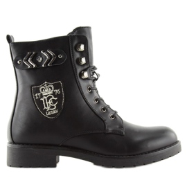 Černé boty pro ženy černé boty H950 Black černá