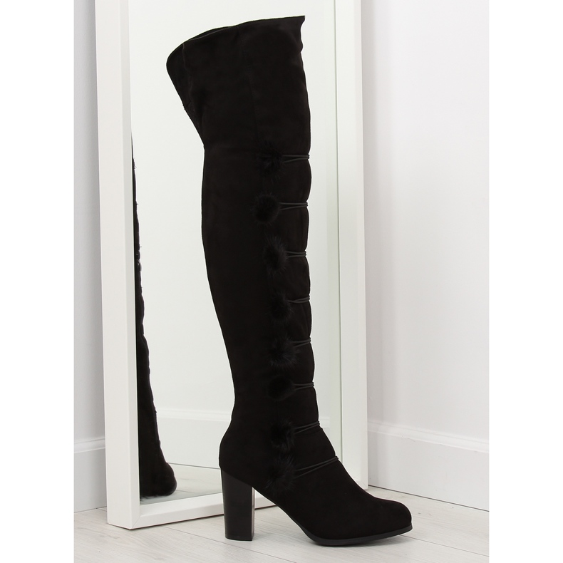 Černé boty mušketýr FC-H115 černé černá