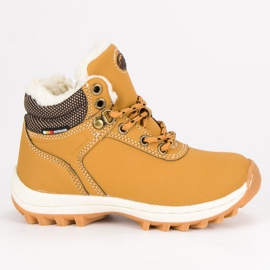 Ax Boxing Zimní obuv se zipem žlutá