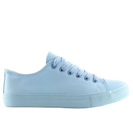 Dámské modré jednobarevné tenisky NB176 L.BLUE modrý