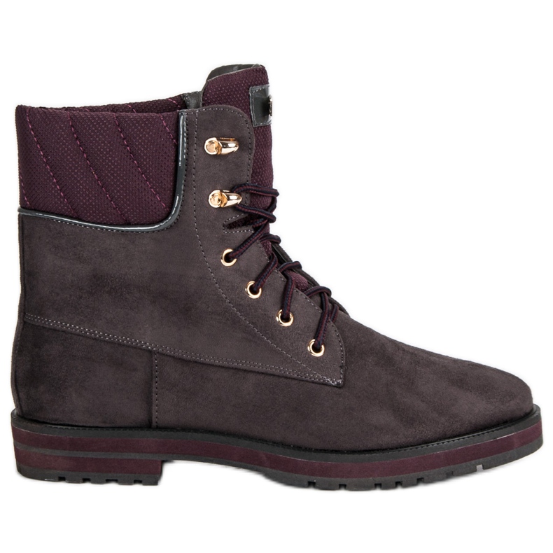 Lucky Shoes Pracovníci ze šedého semiše šedá Lucky Shoes Pracovníci ze šedého semiše šedá