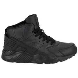 Černé kozačky nad kotník černý