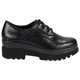 Vázané dámské boty černý