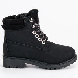 Dětské kalhoty se zipem černý