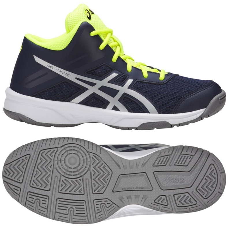 Volejbalové boty Asics Gel Tactic Mt Gs Jr C732Y-400-400 vícebarevný námořnická modrá