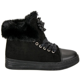 Teplé tenisky černý