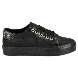 Sweet Shoes Módní sportovní obuv černá Sweet Shoes Módní sportovní obuv černá