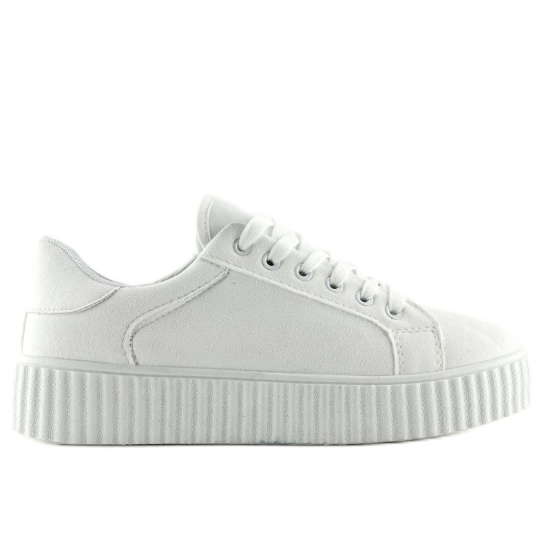 Bílé tenisky AX03 White s vysokou podrážkou bílý Bílé tenisky AX03 White s vysokou podrážkou bílý