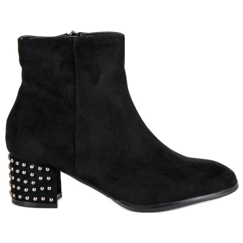 Filippo Elegantní semišové kozačky černá