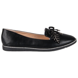 Super Me Černé balerínky černý