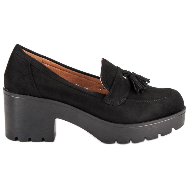 Ch. Creation Stylové mokasínové boty černá