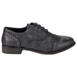 Super Me Módní vázané boty černý