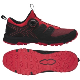Běžecké boty Asics Gel Fuji Rado M T7F2N-600 černý červený