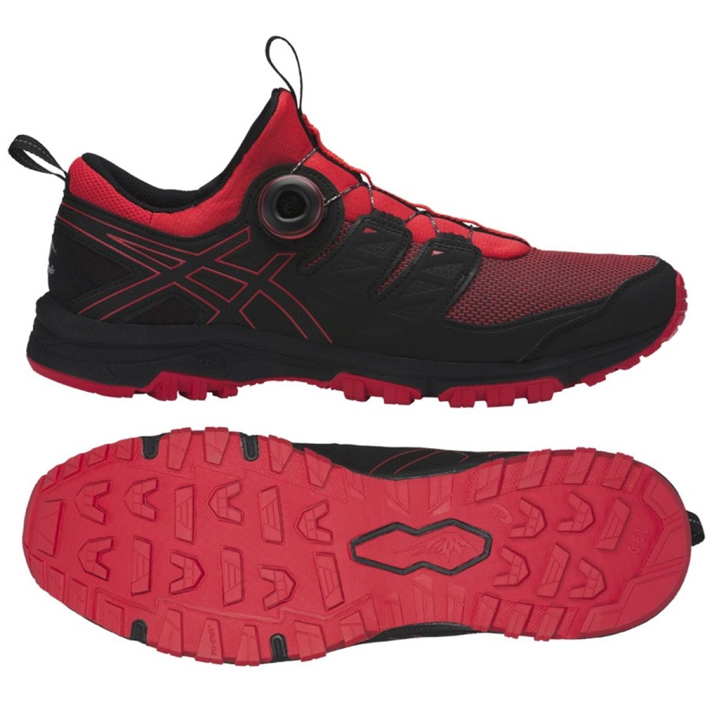 Běžecké boty Asics Gel Fuji Rado M T7F2N-600 černá červené