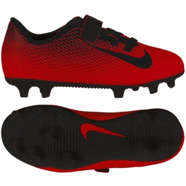 Kopačky Nike Bravatia II V FG Jr 844434-601 červený