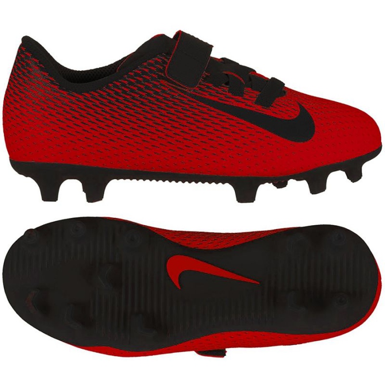 Kopačky Nike Bravatia II V FG Jr 844434-601 červené