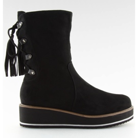 Černé dámské kozačky TH17-7 Black černý