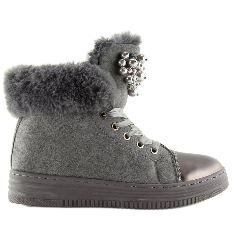 Šedé KK-97 Šedé silně izolované tenisky šedá