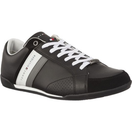 Tommy Hilfiger Firemní materiál Mix Cupsole 990 černá