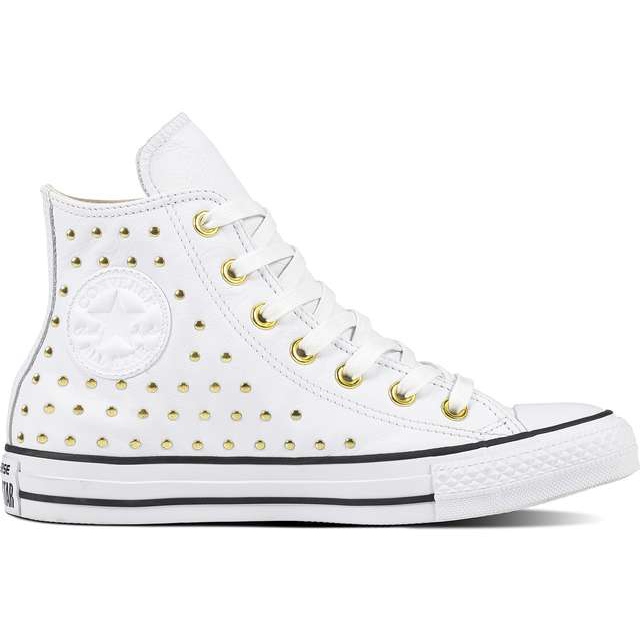 Converse Chuck Taylor All Star Kožené bílé zlato bílý