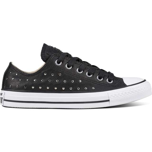 Converse Chuck Taylor All Star Kůže černá černá stříbrná
