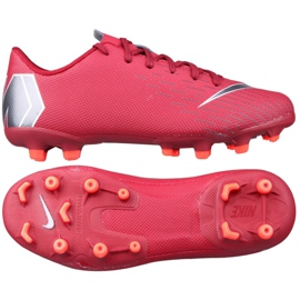 Kopačky Nike Mercurial Vapor 12 Academy Gs Mg Jr AH7347-606 červený červený