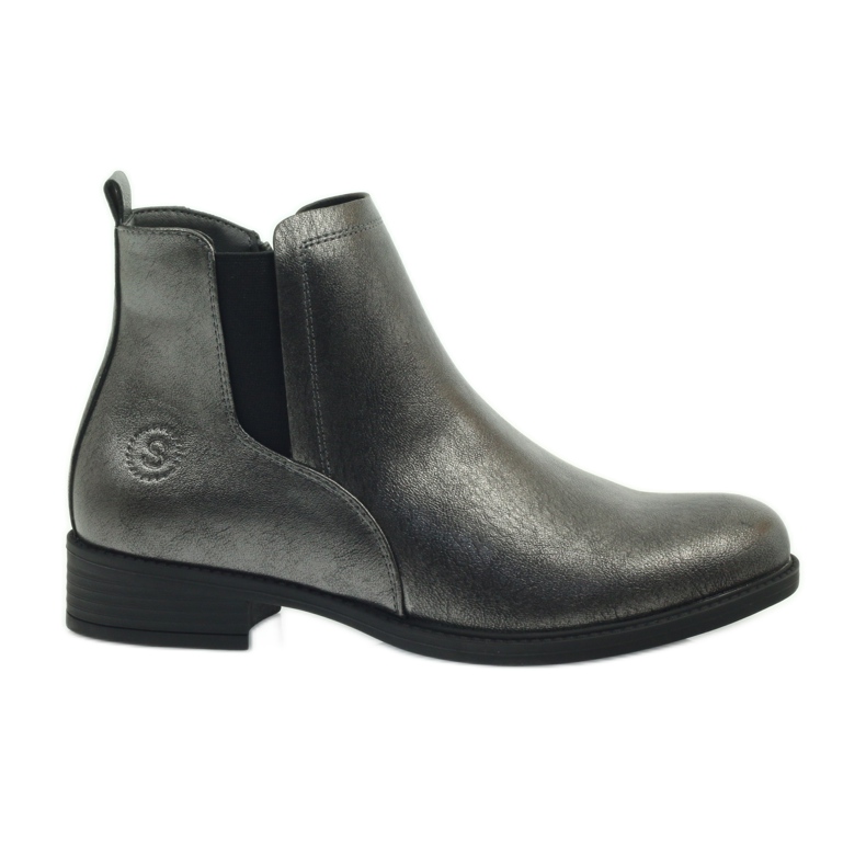 Starožitné stříbrné boty Sergio Leone 553 šedá